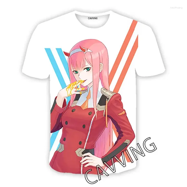 Herren T-Shirts CAVVING 3D Gedruckt Anime Darling In The Franxx Casual T-shirts Hip Hop Harajuku Styles Tops Kleidung Für Männer/frauen