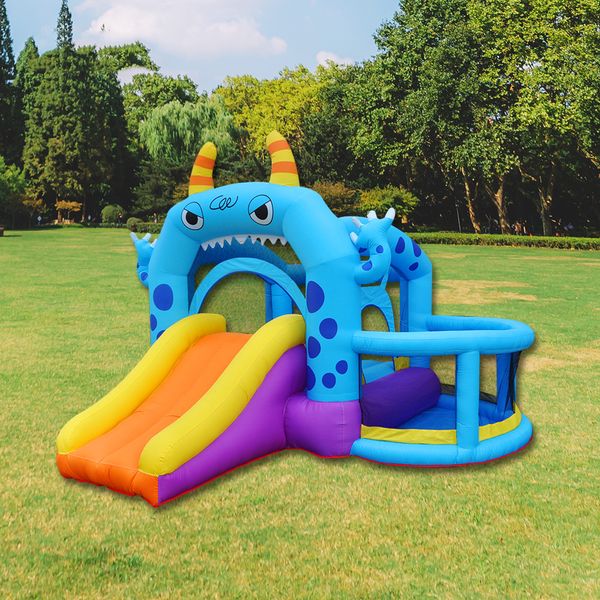 The Bouncer Moonwalk Monster Castle Bounce House Children Playhouse Ball Pit for Kids Outdoor Play Diverty in Garden Backyard Indoor Party Toys Halloween