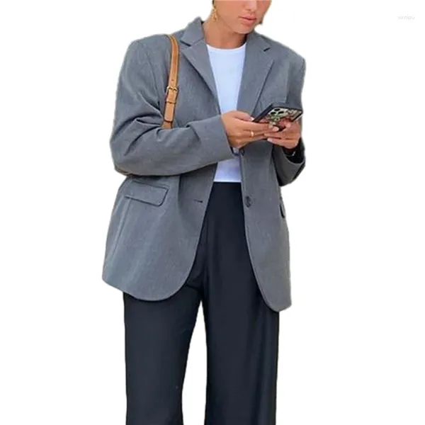 Damenanzüge, Damen-Blazer und Jacken, elegante Damen, einfarbig, einreihig, Business-Mantel, professionelle Strickjacke für Büro, Arbeitskleidung