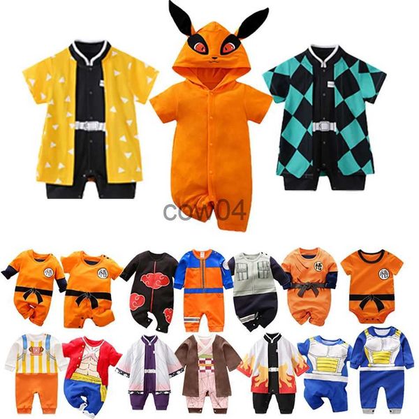 Pagliaccetti 0-24 mesi neonati e ragazze abbigliamento anime Tuta in cotone neonato Abbigliamento di ruolo per bambini Tuta intera in cartone animato per bambini x1013