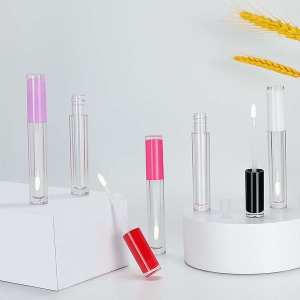 3,5 ml Embalaje de plástico para el cuidado de los labios Brillo de labios Tubos vacíos Lápiz labial DIY Sombra de ojos Envase cosmético líquido Botellas recargables Delineador de ojos redondo Bálsamo Lápiz labial Tubo mate