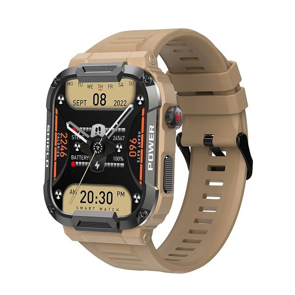 MELANDA 1,85 Outdoor Military Smart Uhr Männer Bluetooth Anruf Smartwatch Für Xiaomi Android IOS Ip68 Wasserdichte Ftiness Uhren