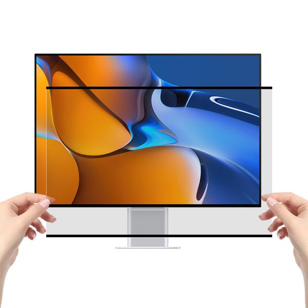 Universeller magnetischer Blickschutzfilter für Laptops von 13 bis 27 Zoll für gebogenes Desktop-Display, blendfreier Displayschutz