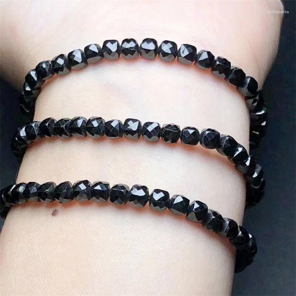 Link Armbänder Natürliche Turmalin Würfel Armband Mode Edelstein Kristall Schmuck Armreif Für Frauen Heilung Böhmen Urlaub Geschenk 1 stücke