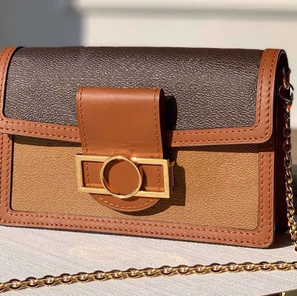 Borse da sera dauphine new cross body mini borsa a catena preferita dalle donne in vera pelle crossbody stampa inversa borse a tracolla portafoglio woc borse pochette vintage 68476