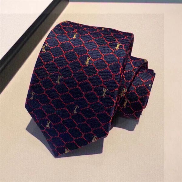 Luxus-Designer-Krawatten für Herren, Fliege mit Buchstaben, klassische Marke, Seidenkrawatte, Business-Hochzeit, Herren-Krawatten, lässige Krawatte, hohe Qualität, mit Box