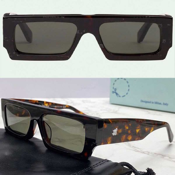 Homens designer OFF óculos de sol ff OW40008U Mens mulheres moda clássico placa quadrada moldura de uma peça OW4008 57-16-145 Outdoor Street Shooting óculos de sol OW40008 MKM7