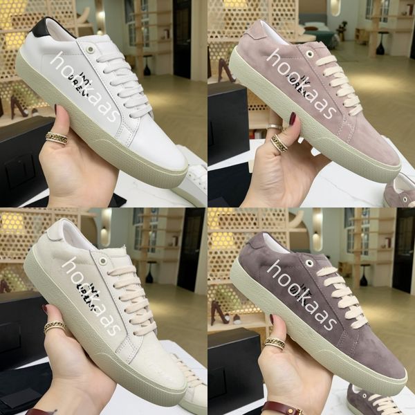 Low top Court Classic SL / 06 Bianco Nero Pelle ricamata Tela Uomo Donna Scarpe casual Blu Rosa Marrone Metallizzato Rosso Stella Crema Scarpa