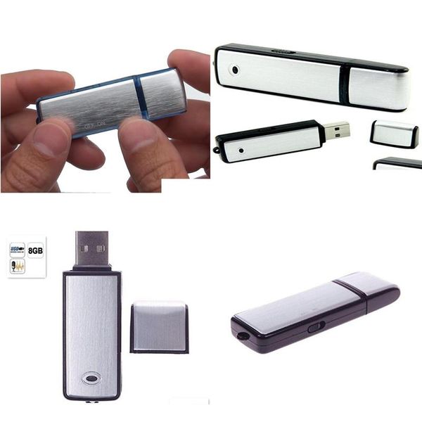 Dijital Ses Kaydedici USB Ses Kaydedici 8GB Ses Kayıt Cihazı Dijital o PQ1414702626 Elektronik Gadgets OT8OT olduğunda yanıp sönen ışık yok