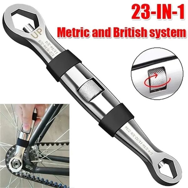 23 em 1 chave universal dupla cabeça métrica lmperial ajustável chaves de catraca conjunto 7-19mm multitools ferramenta manual para reparo de carro