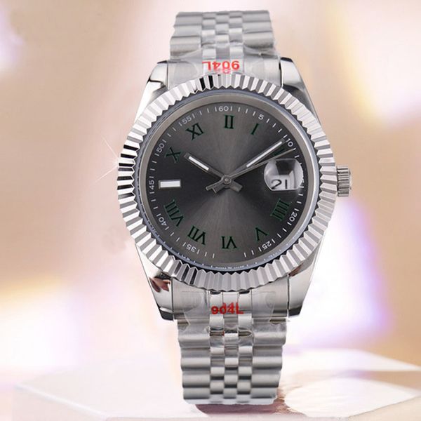 Orologi Hip Hop Rolx Orologio da polso di lusso da uomo Orologio con diamanti per uomo Orologi da polso con cinturino in acciaio inossidabile 904L Orologi meccanici automatici di moda impermeabili montre