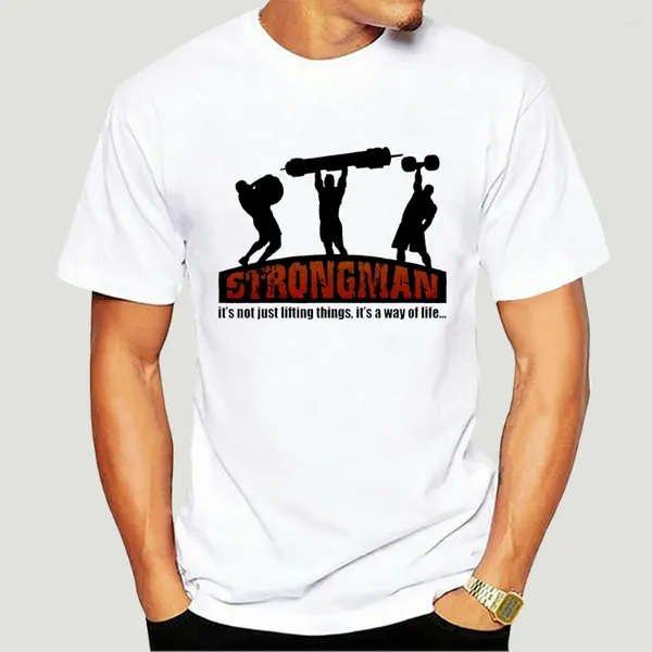 Homens Camisetas Roupas Engraçadas Casual Manga Curta Verão Strongman Powerlifting Trainer Treino Crossfit Hirt Cinza Grande Dimensionamento Tee