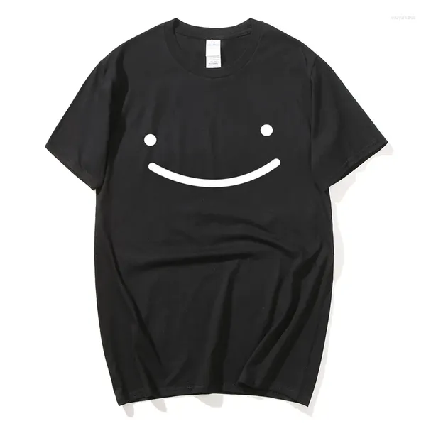 Мужские футболки Dream Smp Smile футболка летняя мужская футболка в стиле Харадзюку хип-хоп унисекс уличная одежда футболки каваи одежда аниме