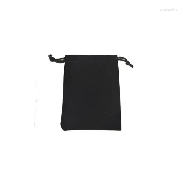 Schmuckbeutel 10 12 cm 300 Stück schwarze Samtbeutel für Beutel Geschenkbeutel Paket mit Kordelzug Mi/Halskette Diy Frauen Flanell Display