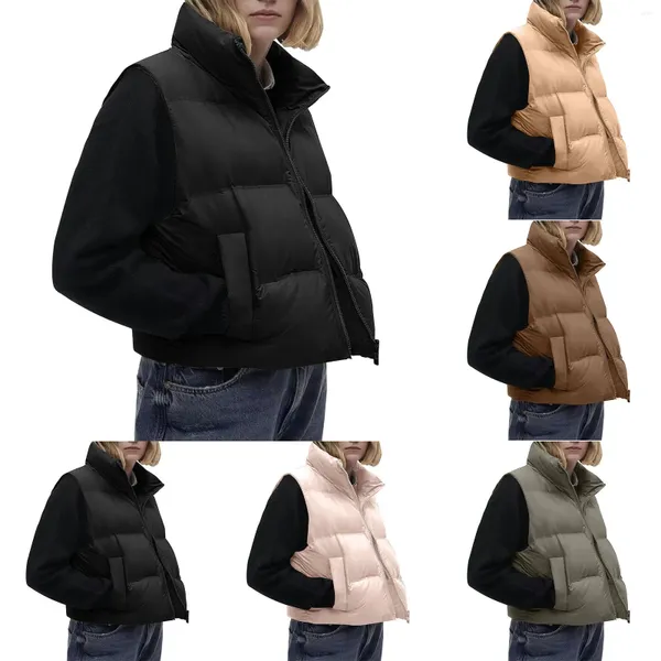 Coletes femininas puffer colete para mulheres meninas lenço tops 4x suéter túnica mulheres camisola