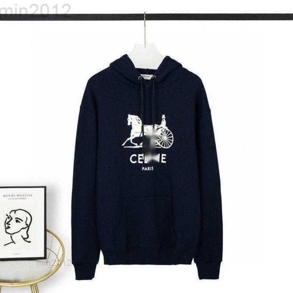 Sweatshirts Ce Race Ne New Lynn Letter Carriage Print Langarm-Kapuzenpullover Lose Pullover Herren- und Damen-Außenmanteloberteil