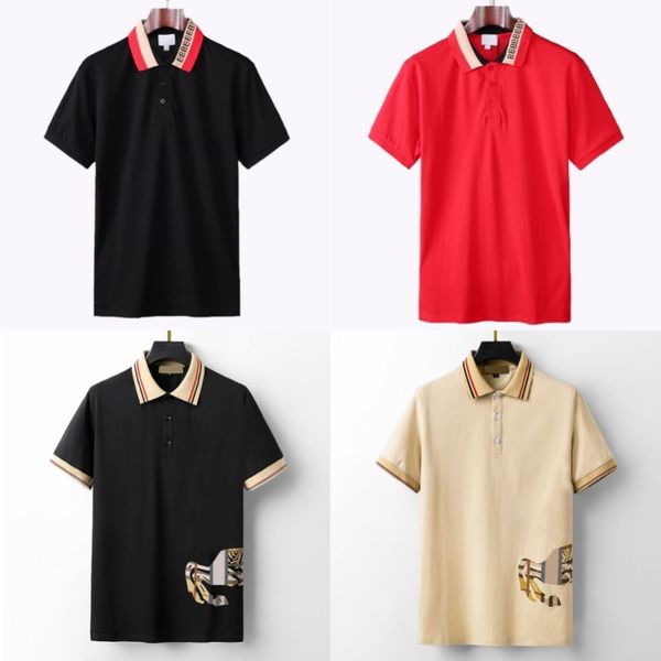 2024 Yeni Lüks İtalya Tasarımcı Polo Gömlek Nakış Moda Erkekler T-Shirt Kadın Tasarımcıları Erkekler Üstleri Mektup Giyim Kısa Kollu Tshirt Büyük Tees