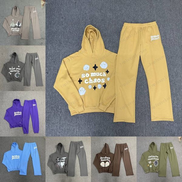 Fashion Foam Letter Printing Hoodie Locker sitzender Herren Y2k Hoodie 3D Foam Graffiti Letter Sweater Hip Hop Harajuku Sweatshirt Pullover Damen Langarm Set