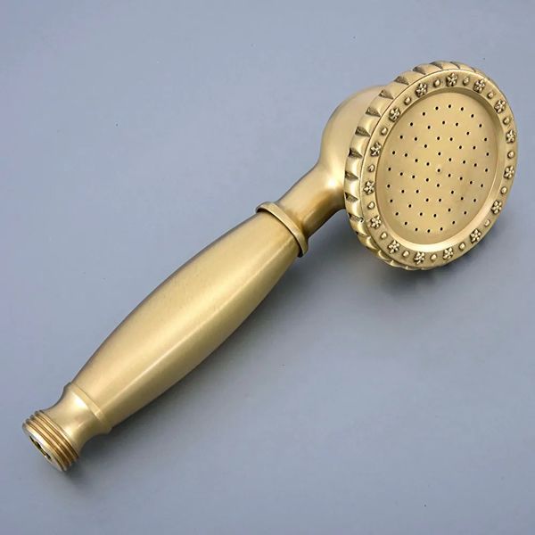 Banyo duş başlıkları nikel antika bronz banyo aksesuarı banyo telefon tarzı elle tutulan duş kafası elle tutulan püskürtücü MHH077 231013