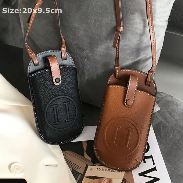 Orijinal Deri Telefon Kılıfı Crossbody Çanta 15 14 13 12 11 Pro Maks Kalite Garantisi X XS XR 8 7 16 17 18 Samsung Not S 25 24 22 21 20 10 Artı Ultra Torba Boyutu 20 x 10 cm