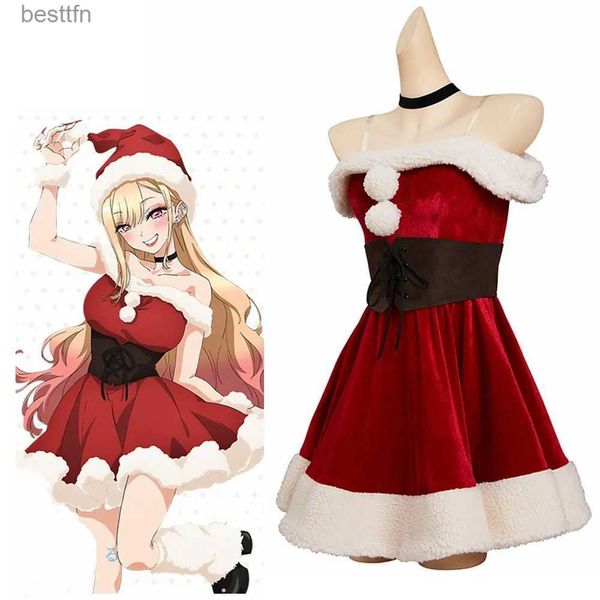 Tema Traje Unissex Anime Cos My Dress-Up Darling Kitaga Marin Natal Cosplay Vem Roupa Halloween Natal Uniforme Personalizado SizeL231013