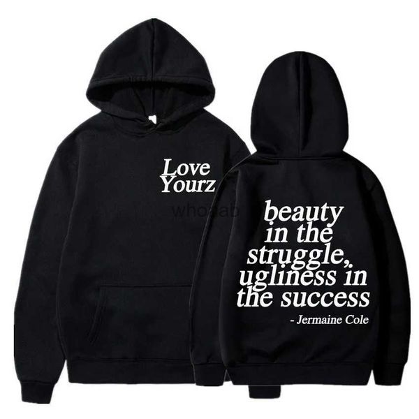 Herren Hoodies Sweatshirts J Cole Dreamville Love Yourz Lyrics Drucken Mit Kapuze Vintage Mode Sweatshirt Frauen Übergroße Lose Hoodie Harajuku Streetwear YQ231013