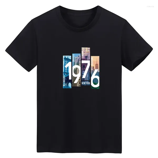 Herren-T-Shirts, Anbenser Custom 1976, bedrucktes T-Shirt für Männer und Frauen, hochwertige, lässige Herren-T-Shirts in Übergröße