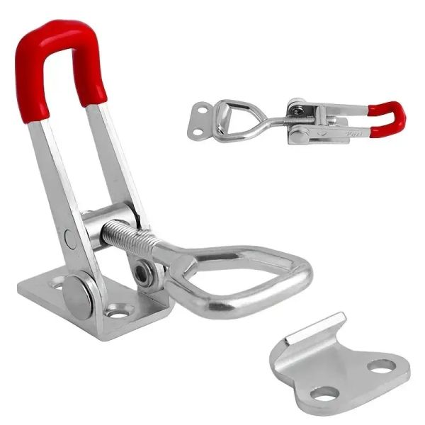 1/2PCS Schwere Eisen Einstellbare Schnalle Lock Clamp Box Schnalle Klemme Tür Bolzen Typ Schnell Klemme Zubehör Horizontale klemme Fangen Clas