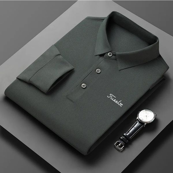 Kadın Sweaters Golf Apparel Bahar Sonbahar Erkekler Uzun Kollu Moda Gevşek Yüksek Kaliteli Spor Tişörtleri Polo Gömlek Konforlu Top 231012