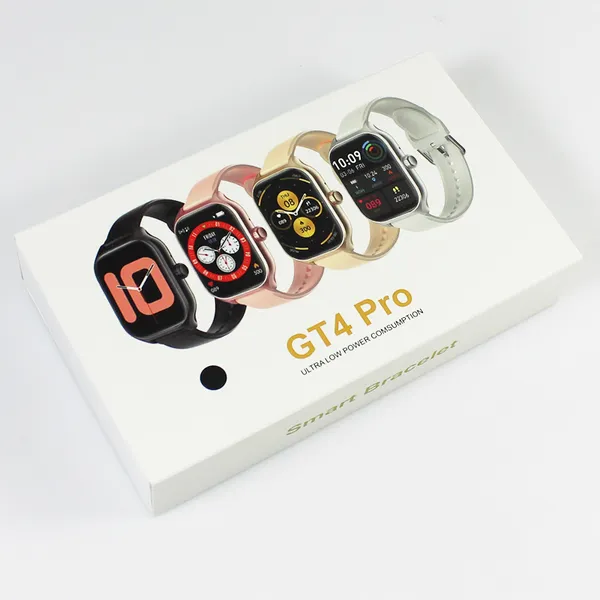 2023 Smartwatch GT4 Pro HD Tam Dokunmatik Ekran 2 Kayışlar BT Müzik Çağrısı Reloj Inteligente Fitness Tracker GT4 Akıllı İzleme