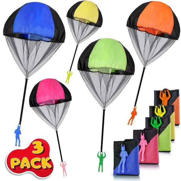 Brinquedos esportivos 123pcs mão jogando pára-quedas brinquedos voadores para crianças jogos educativos ao ar livre entretenimento esportivo jogo sensorial 231013