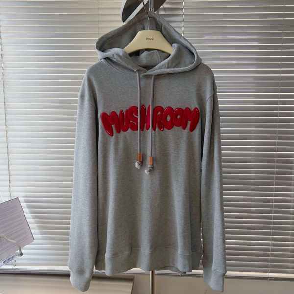 Männer Frauen Oversize Hoodies LOE Roten Buchstaben Gestickte Tops Langarm Baumwolle Designer Sweatshirts