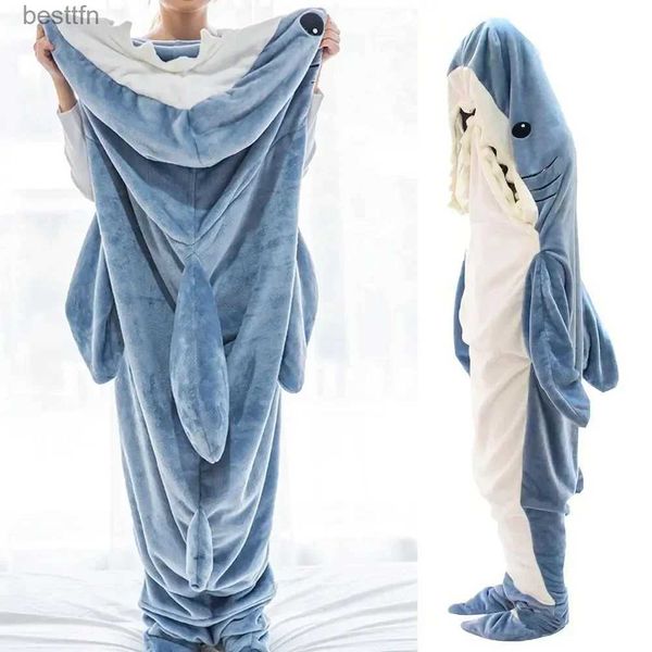 Thema Kostüm Grau Blau Shark Onesies Cos Anzug Erwachsene Cosplay Pyjamas Cartoon Halloween Kommen Nachtwäsche Overall Kinder ClothesL231013