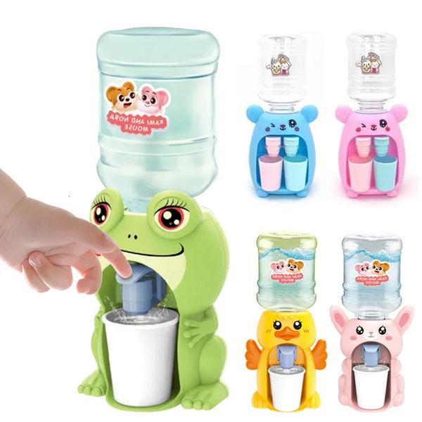 Küchen Spielen Essen Mini Kinder Dual Wasserspender Spielzeug mit Niedlichen Rosa Blau Kalt Warm Saft Milch Trinkbrunnen Simulation Küche Spielzeug 231013