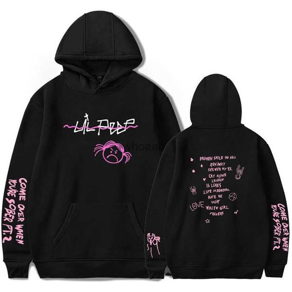 Erkek Hoodies Sweatshirts Lil Peep Erkekler Kadın Kış Peluş Vintage Sıradan Hip Hop Sad Boy Yumuşak Pamuk Kalın Tulunmalar YQ