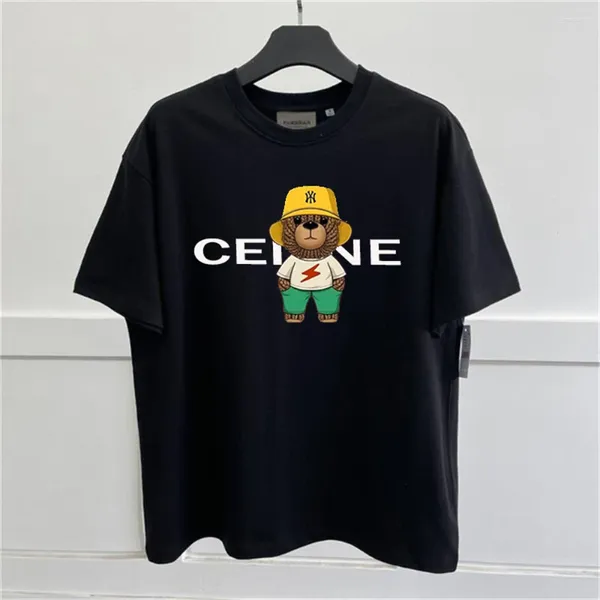 Camiseta masculina verão manga curta gráfico dos desenhos animados casual oversized camiseta masculina e feminina roupas de marca topo