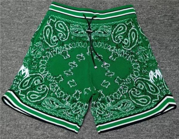 Moda Luxo Design Mens Shorts Designers Casual Curto Verde Basquete Cashmere Bordado Carta Esporte Correndo Curto Hip Hop Streetwear