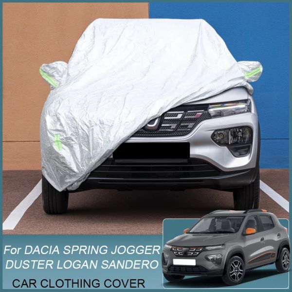 Copertura auto Pioggia Gelo Neve Polvere Impermeabile Per Dacia Duster HM Jogger Logan LJ1 Sandero DJF Primavera BW Auto Anti-Uv copertura di Accesso