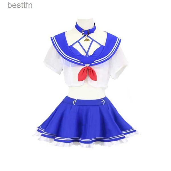 Thema Kostüm VTuber Shylily Matrosenanzug Badeanzug Cos Cosplay Kommen Halloween Weihnachten Party Uniform Nach Maß Irgendeine GrößeL231013