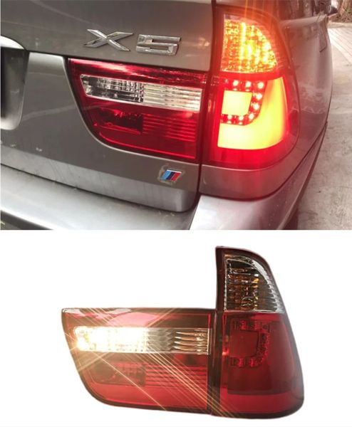 BMW X5 LED arka lambası için araba arka arka lambası 1998-2006 E53 LED kuyruk lambası Drl Sinyal Arka Ters Fren