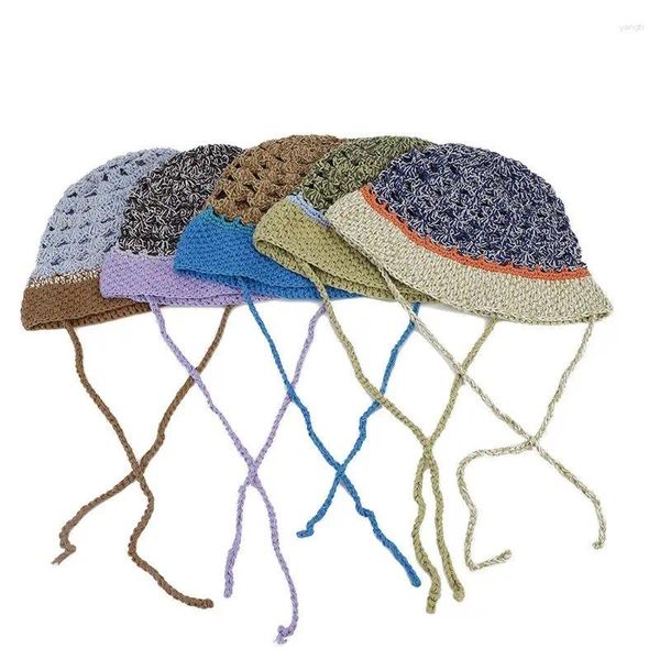 Beralar Sonbahar Kış Pamuk Patchwork Sıcak Balıkçı Şapka Kovası Açık Seyahat Güneş Kapağı Kız ve Kadınlar İçin 196