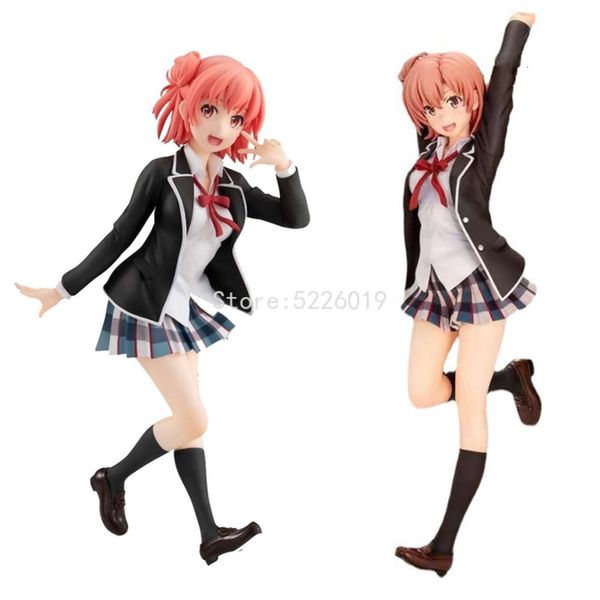 Fingerspielzeug 21CM meine Teenie romantische Komödie Anime -Figur Yui Yuigahama Actionfigur Yuigahama Yui/Yukinoshita Yukino Figur Model Doll Geschenk