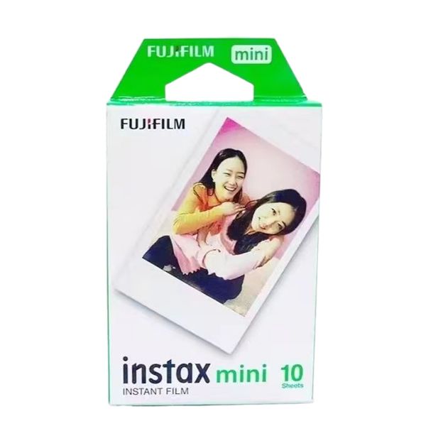 Fujifilm instax mini anlık film beyaz 10 20 sayfa fuji mini için renkli fotoğraf kağıdı 7s 8+ 20i 26 70 90 Paylaşım Yazıcı SP-2 SP-1 Dudak KT Kamera