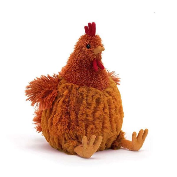 Costumi mascotte 23 cm Simulazione Animali di peluche di pollo Peluche Fluffy Chicken Doll Peluche Kid Compleanno Regalo di Natale Giocattolo Home Room Decor