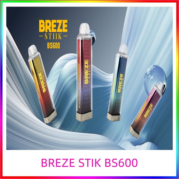 BREZE STIIK BS600 Mesh Coil, 500 мАч, аккумулятор, 2 мл, электронная жидкость, прозрачный дизайн, частная форма, соответствующая TPD для EU Crazvapes