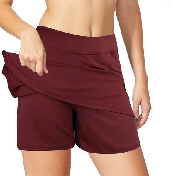 Shorts ativos ginásio esporte yoga fitness com bolsos linha de telefone móvel bolas treinamento estiramento dentro leggings calças