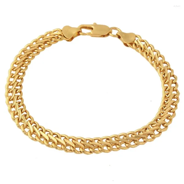 Braccialetti a maglie Fansheng Dubai Bracciale gioielli africani etiopi color oro per donne Regali di nozze arabi