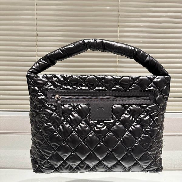 Vintage grande capacidade feminina saco de algodão acolchoado diamante treliça zíper bolsa luxo ao ar livre viagem designer saco clássico noite embreagem axilas saco mala 30c