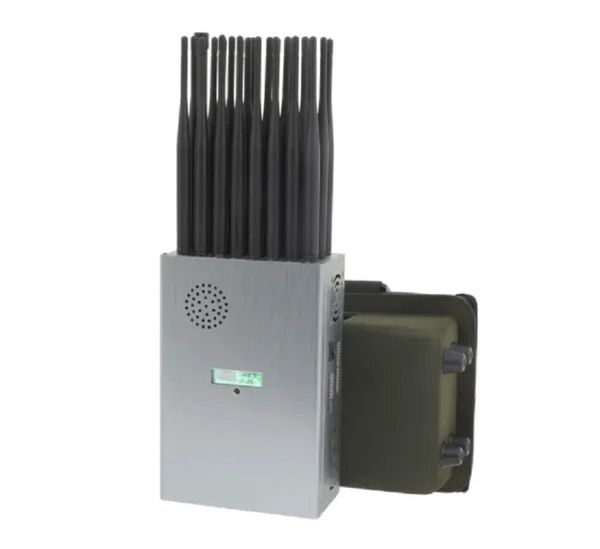 Portátil portátil 24 antenas brouilleur 24 canais perturbador de sinal 2g 3g 4g 5g gps wifi lojack vhf uhf inibidor de sinal