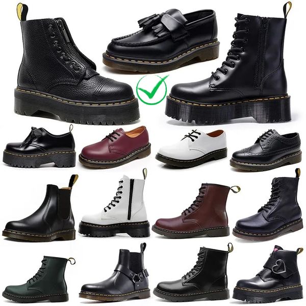 Designer Martins Botas Homens Mulheres Luxo Sapatilhas Triplo Preto Branco Clássico Tornozelo Botas Curtas Inverno Neve Ao Ar Livre Sapatos Quentes 36-44